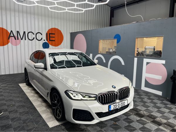 BMW 5-Series Saloon, Petrol Plug-in Hybrid, 2020, White