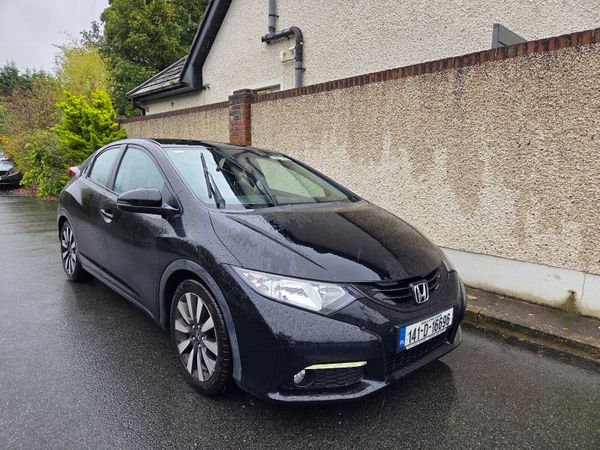 Honda Civic Hatchback, Petrol, 2014, Black