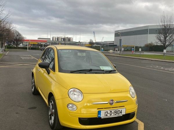 Fiat 500 Hatchback, Petrol, 2012, Yellow