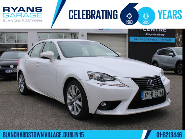 Lexus IS Saloon, Petrol Hybrid, 2017, White