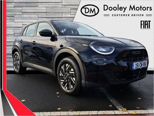 Fiat 600 Hatchback, Petrol Hybrid, 2025, Black