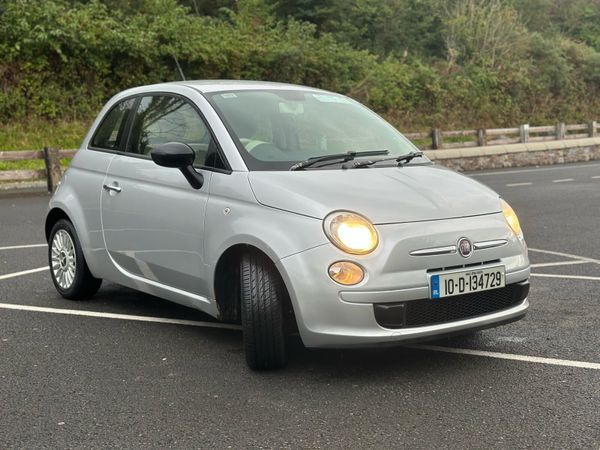 Fiat 500 Hatchback, Petrol, 2010, Silver