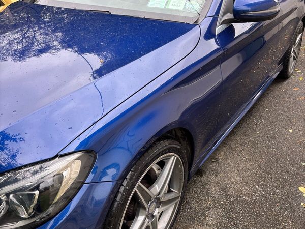 Mercedes-Benz C-Class Saloon, Petrol, 2016, Blue