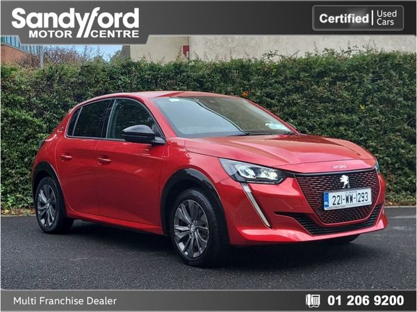 Peugeot 208 Hatchback, Electric, 2022, Red