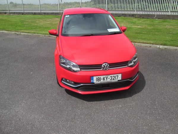 Volkswagen Polo Hatchback, Petrol, 2018, Red