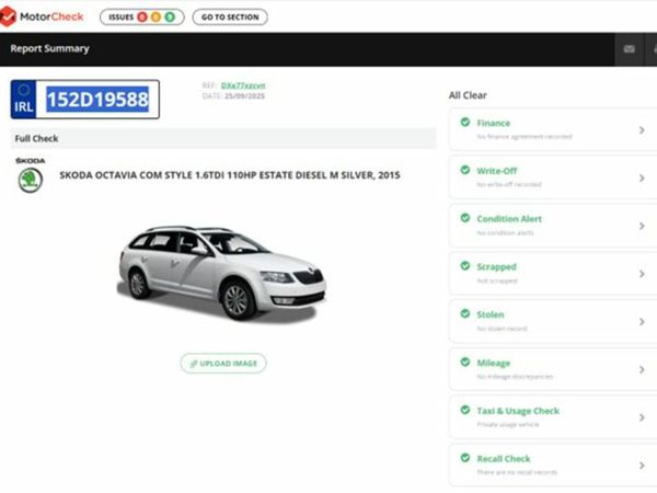 Skoda Octavia Estate, Diesel, 2015, Silver