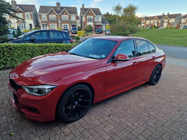 BMW 3-Series Saloon, Petrol Plug-in Hybrid, 2017, Red