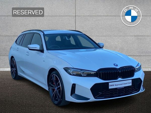 BMW 3-Series Estate, Petrol Plug-in Hybrid, 2024, White