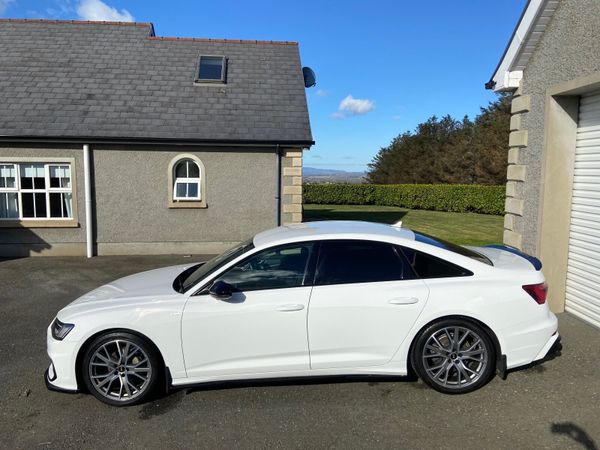 Audi A6 Saloon, Diesel Hybrid, 2021, White