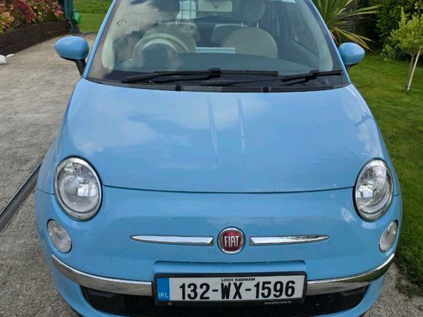 Fiat 500 Hatchback, Petrol, 2013, Blue