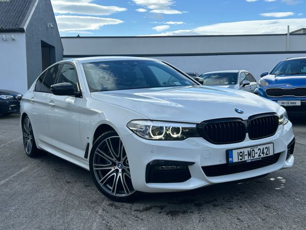 BMW 5-Series Saloon, Petrol Plug-in Hybrid, 2019, White