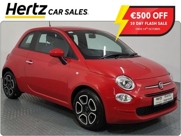 Fiat 500 Hatchback, Petrol, 2023, Red