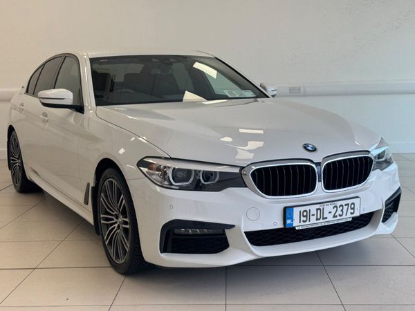BMW 5-Series Saloon, Petrol Plug-in Hybrid, 2019, White
