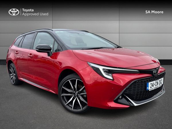 Toyota Corolla Estate, Petrol Hybrid, 2024, Red