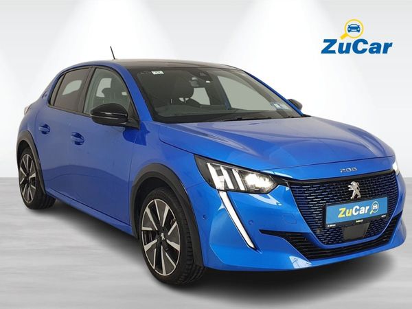 Peugeot 208 Hatchback, Electric, 2022, Blue