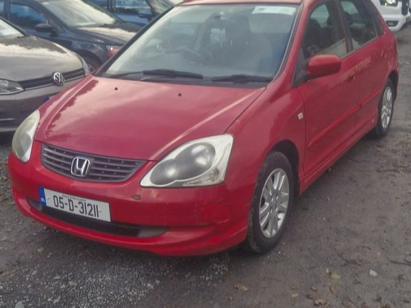 Honda Civic Hatchback, Petrol, 2005, Red
