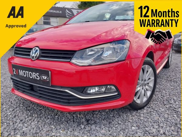 Volkswagen Polo Hatchback, Petrol, 2015, Red