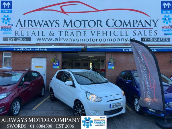 Mitsubishi Mirage Hatchback, Petrol, 2013, White