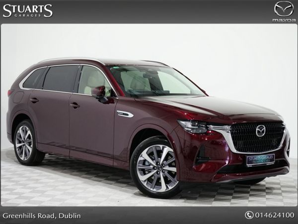 Mazda CX-80 SUV, Petrol Plug-in Hybrid, 2026, Red