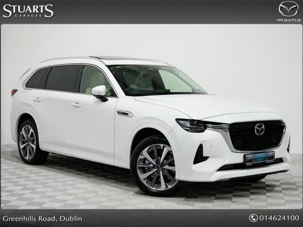 Mazda CX-80 SUV, Petrol Plug-in Hybrid, 2026, White