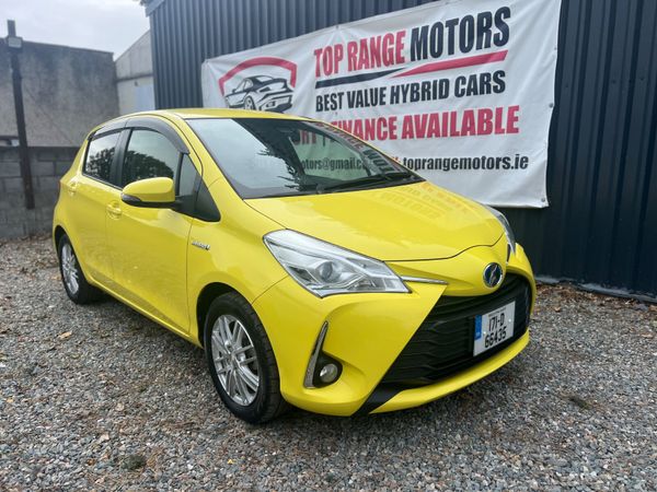 Toyota Vitz Hatchback, Petrol Hybrid, 2017, Yellow