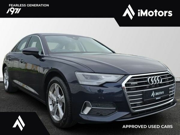 Audi A6 Saloon, Petrol Hybrid, 2021, Blue