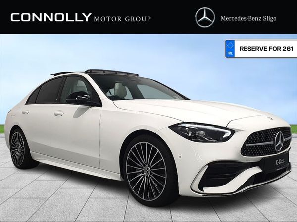Mercedes-Benz C-Class Saloon, Diesel Hybrid, 2026, White