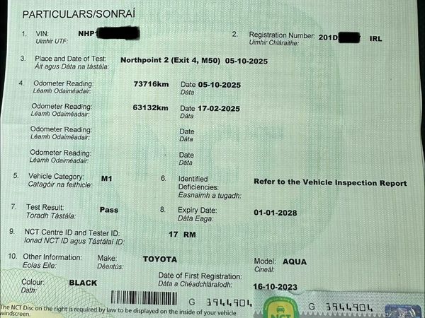 Toyota Aqua Hatchback, Petrol Hybrid, 2020, Black
