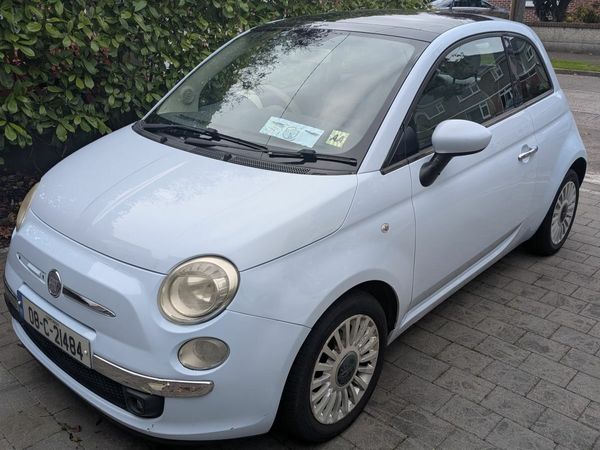 Fiat 500 Hatchback, Petrol, 2008, Blue