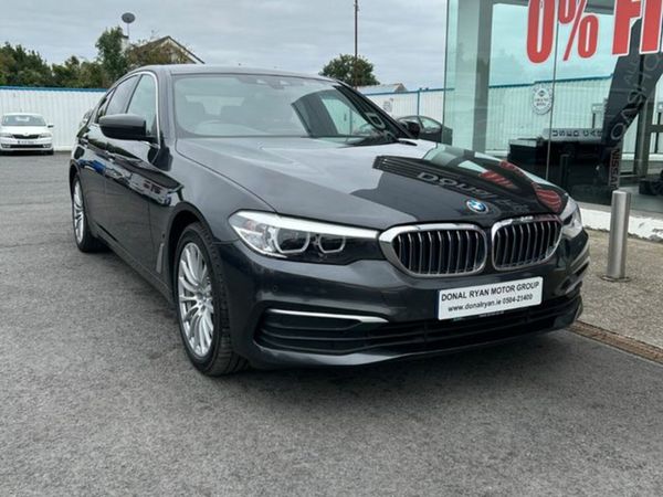 BMW 5-Series Saloon, Petrol Plug-in Hybrid, 2019, Black