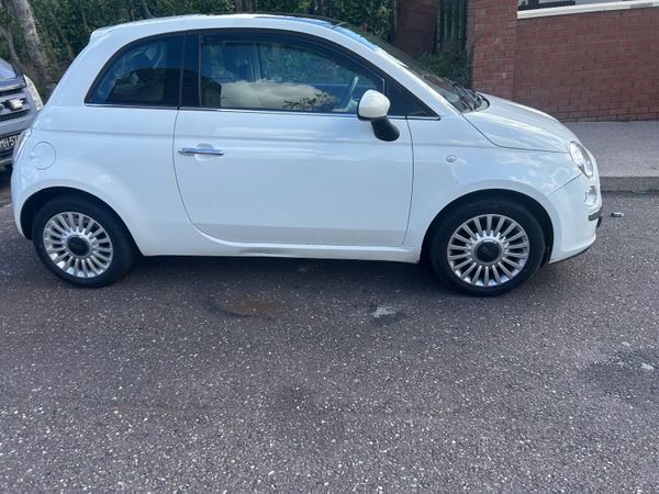 Fiat 500 Hatchback, Petrol, 2013, White