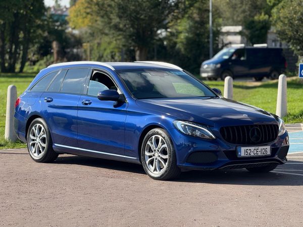 Mercedes-Benz C-Class Estate, Diesel Hybrid, 2015, Blue