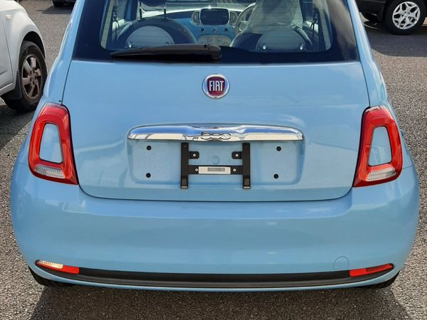 Fiat 500 Hatchback, Petrol, 2017, Blue