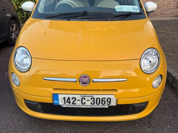 Fiat 500 Hatchback, Petrol, 2014, Beige