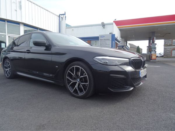BMW 5-Series Saloon, Diesel Hybrid, 2021, Black