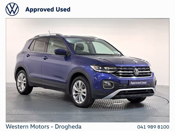 Volkswagen T-Cross Crossover, Petrol, 2023, Blue