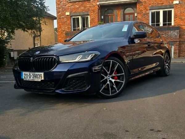 BMW 5-Series Saloon, Petrol Plug-in Hybrid, 2021, Blue