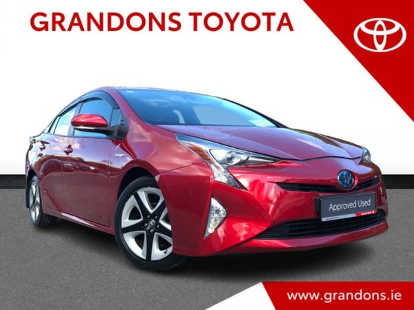 Toyota Prius Hatchback, Petrol Hybrid, 2018, Red