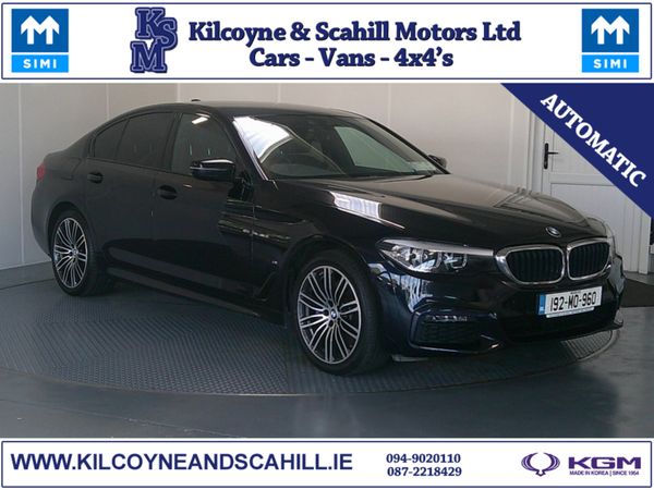 BMW 5-Series Saloon, Petrol Plug-in Hybrid, 2019, Black