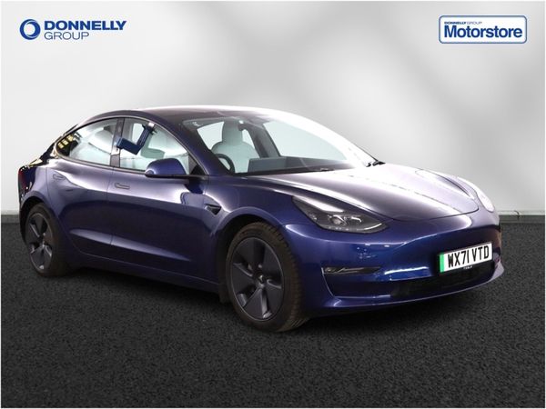 Tesla Model 3 Saloon, Electric, 2021, Blue