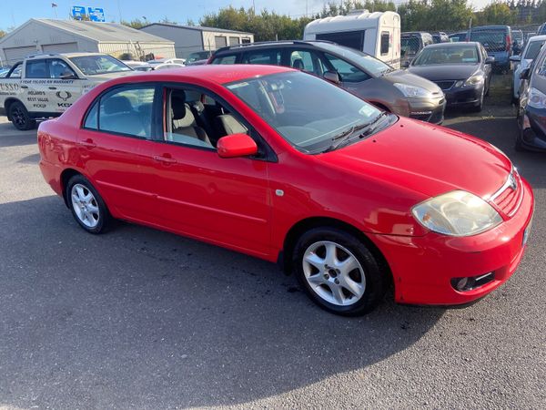 Toyota Corolla Saloon, Petrol, 2006, Red