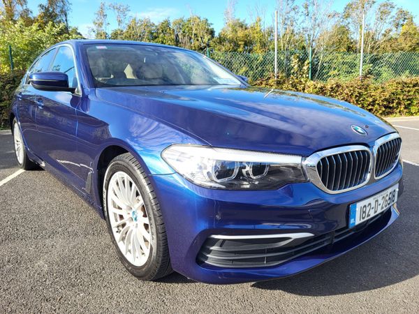 BMW 5-Series Saloon, Petrol Plug-in Hybrid, 2018, Blue