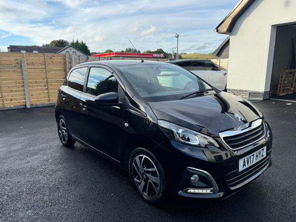 Peugeot 108 Hatchback, Petrol, 2017, Black