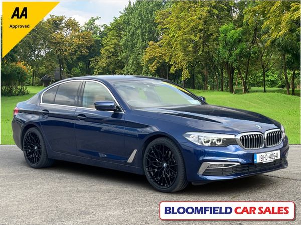 BMW 5-Series Saloon, Diesel, 2019, Blue