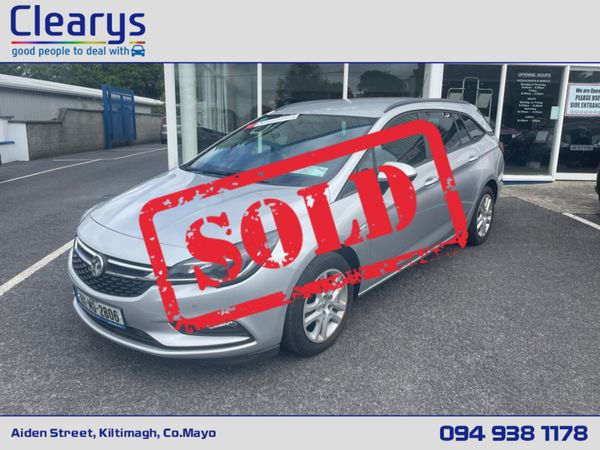 Vauxhall Astra Estate, Diesel, 2018, Silver