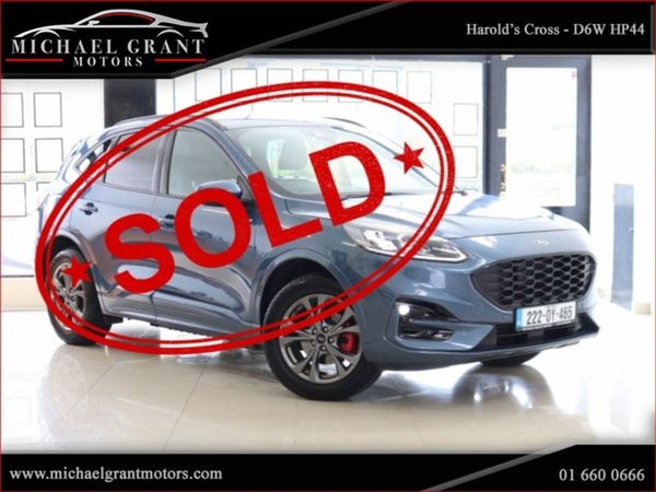 Ford Kuga SUV, Petrol Plug-in Hybrid, 2022, Blue