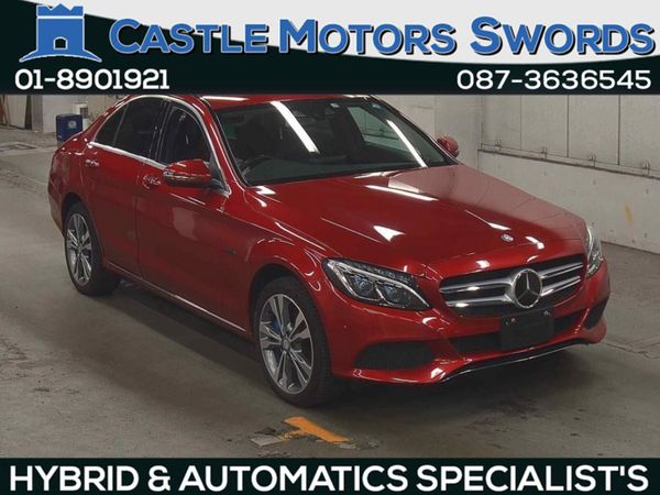 Mercedes-Benz C-Class Saloon, Petrol Plug-in Hybrid, 2017, Red