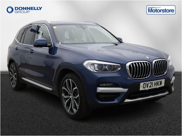 BMW X3 Estate, Petrol Hybrid, 2021, Blue