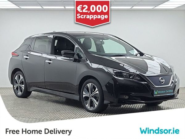 Nissan Leaf Hatchback, Electric, 2022, Black