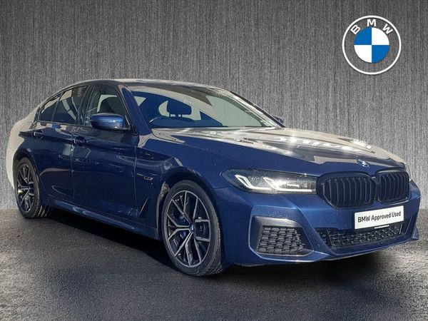 BMW 5-Series Saloon, Petrol Hybrid, 2023, Blue